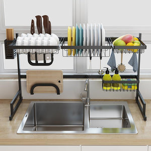 Stainless Steel Kitchen Dish Drying Rack - Large Dish Drainer