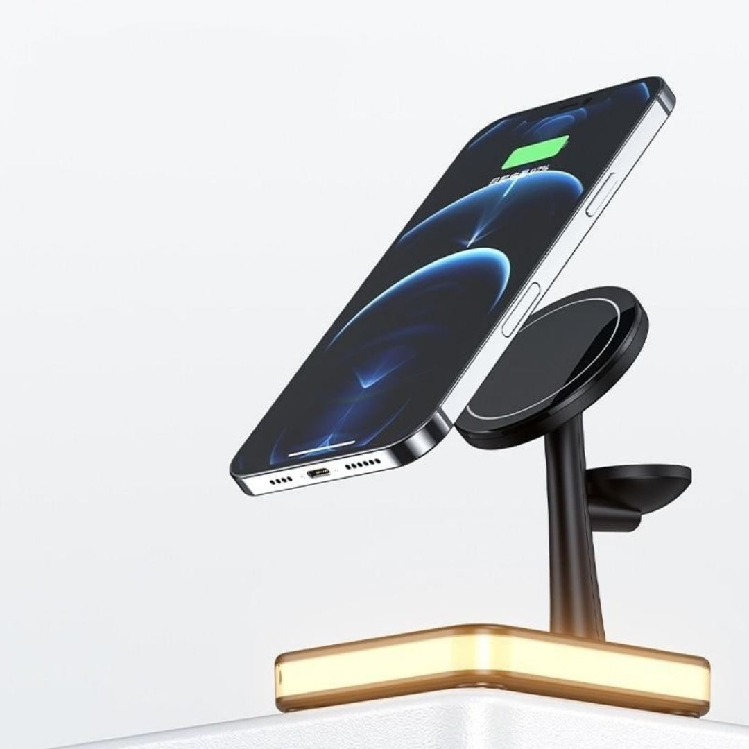 Magnetic Wireless Charger Dock with LED Light
