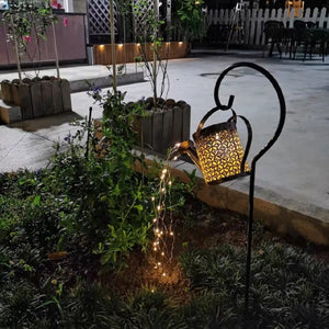 Outdoor Watering Can LED Solar Light Decoration