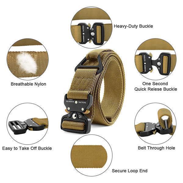 Military Style Nylon Tactical Belt