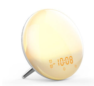 Smart Sunrise Simulation Alarm Clock with Nature Sounds