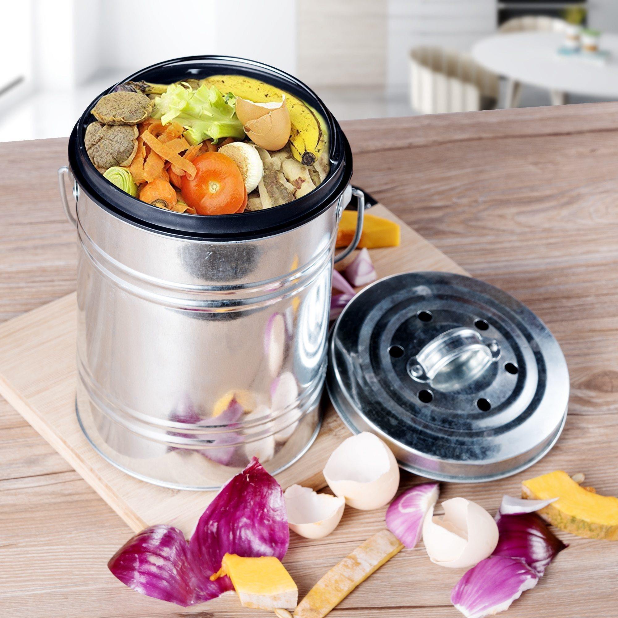 Countertop Kitchen Compost Bin for Food Scraps