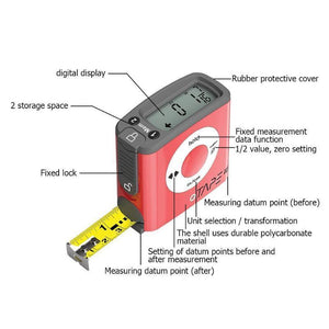 Stainless Steel LCD Digital Measuring Tape