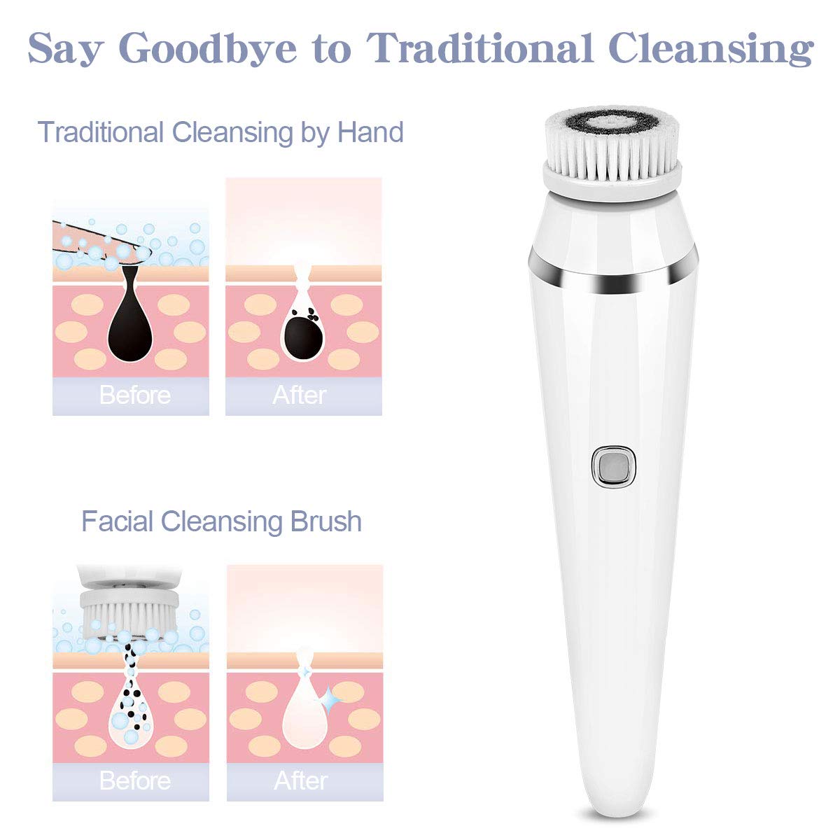 Rechargeable Facial Cleanser Scrubber