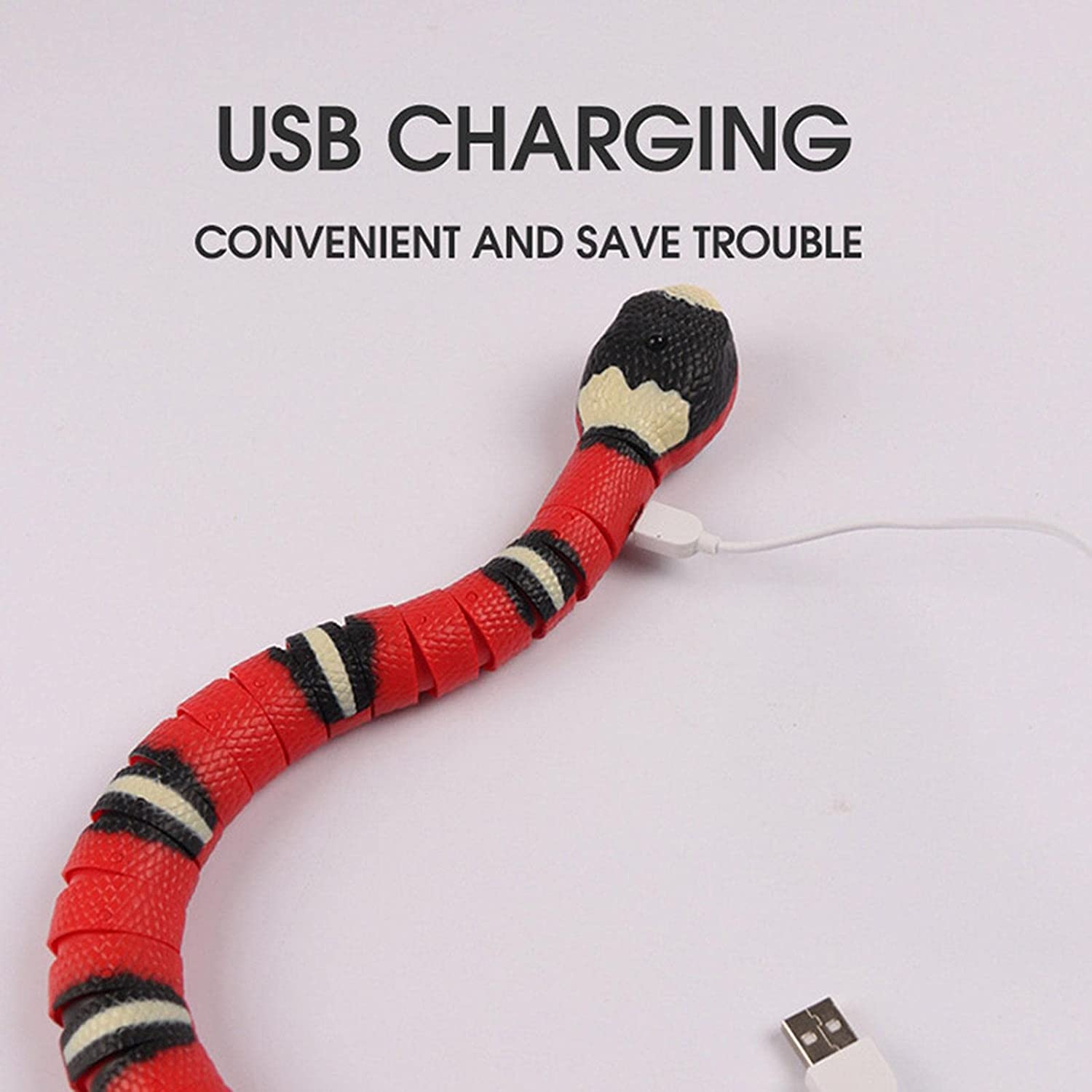 Creative Smart Sensing Snake Cat Toy