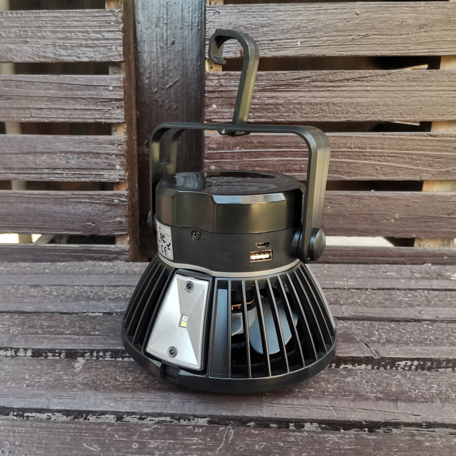 Outdoor Solar Camping Light with Fan