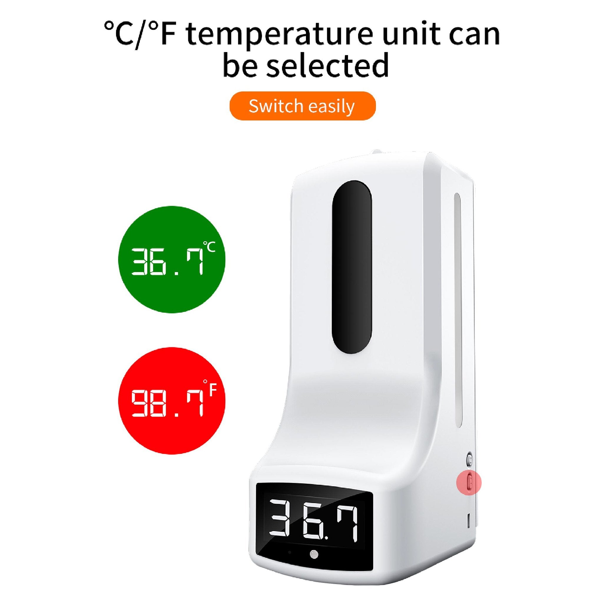Automatic Soap Dispenser with Infrared Thermometer