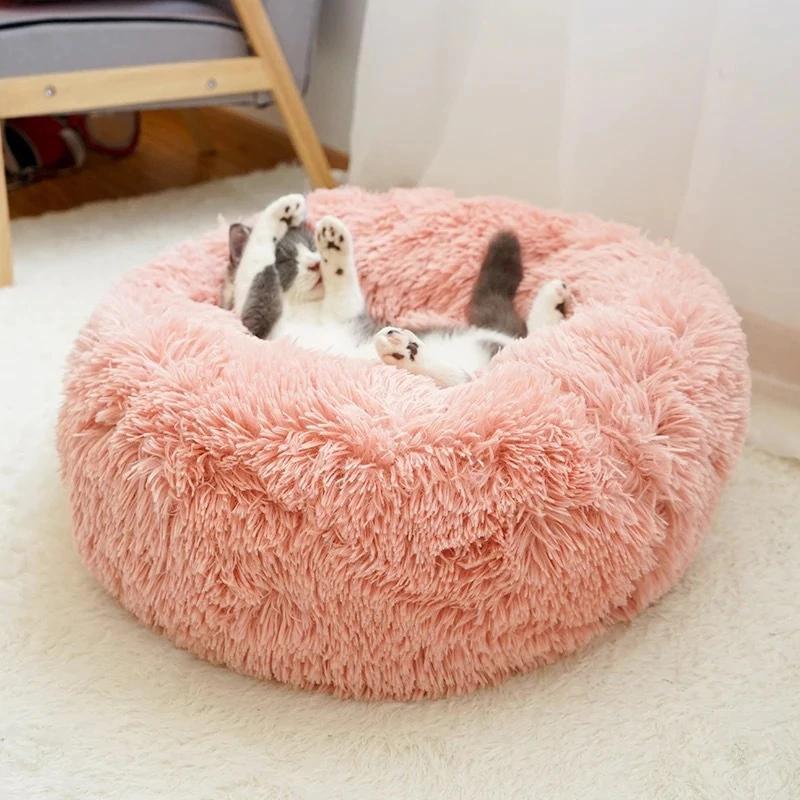 Calming Soft Fleece Dog Cat Bed