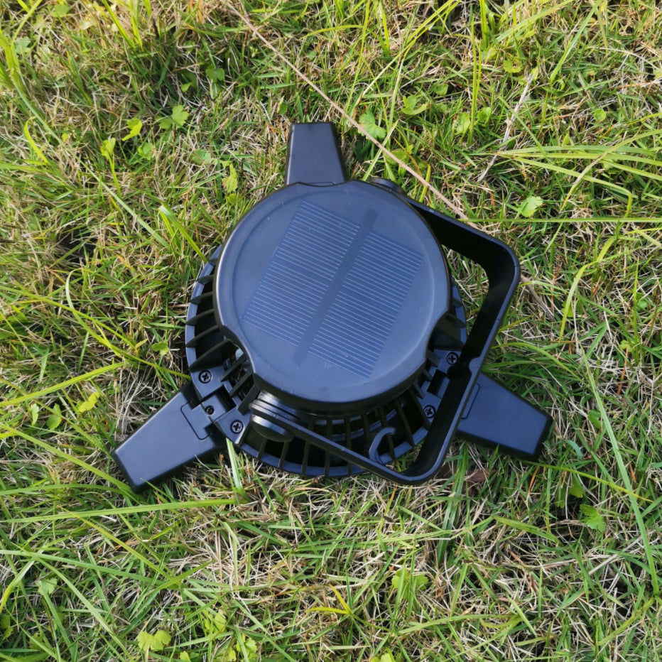 Outdoor Solar Camping Light with Fan