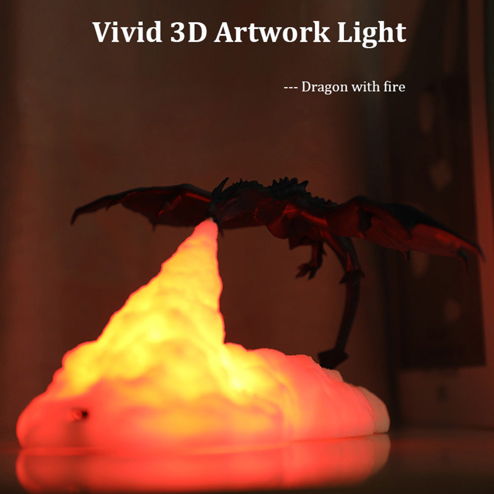 3D LED Dragon Lamp Night Light