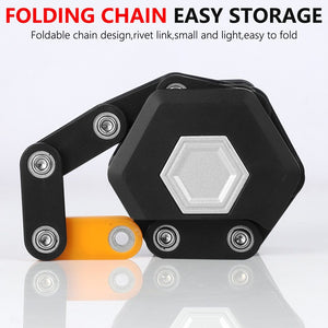 Anti Theft Heavy Duty Folding Bike Lock with 3 Keys