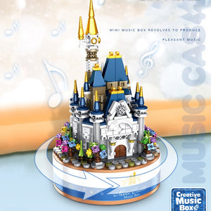 Mini Castle Music Box Building Blocks