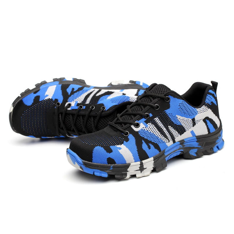 Camouflage Steel Toe Safety Work Shoes