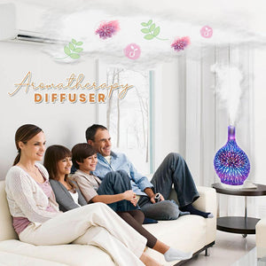 Firework Atmospheric Glass Diffuser Humidifier