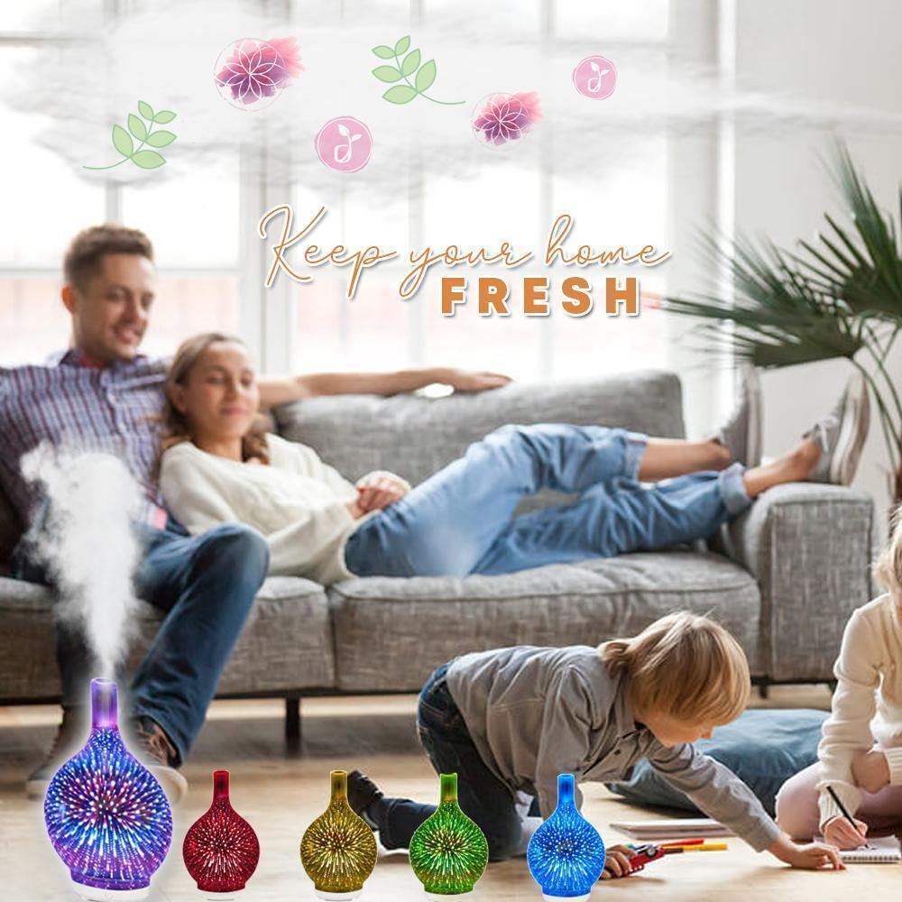 Firework Atmospheric Glass Diffuser Humidifier