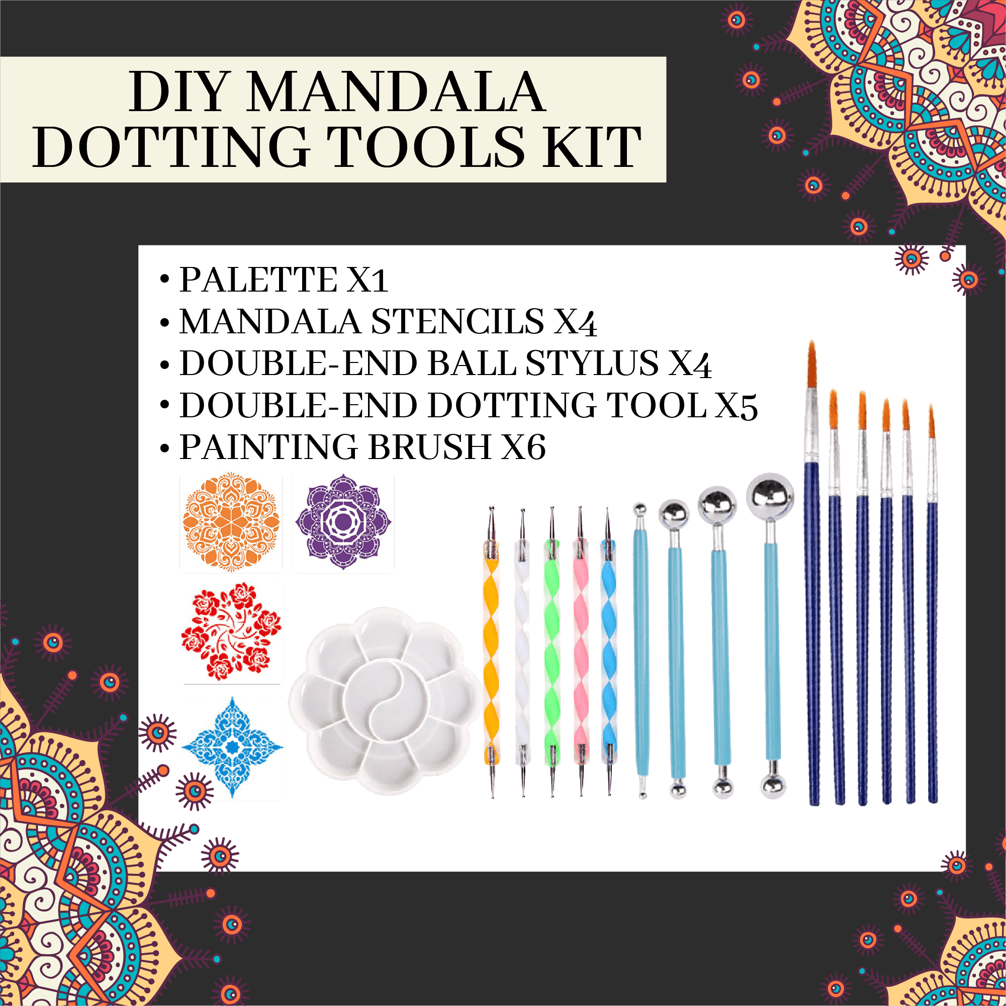 DIY Mandala Dotting Tools Kit