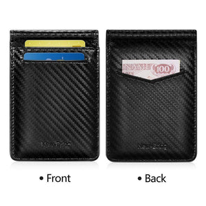 Black Carbon Money Clip Wallet