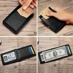 Black Carbon Money Clip Wallet