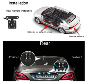 Dual Lens Mirror Car Dash Cam