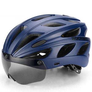 Bike Helmet with Magnetic Goggles Visor