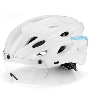 Bike Helmet with Magnetic Goggles Visor