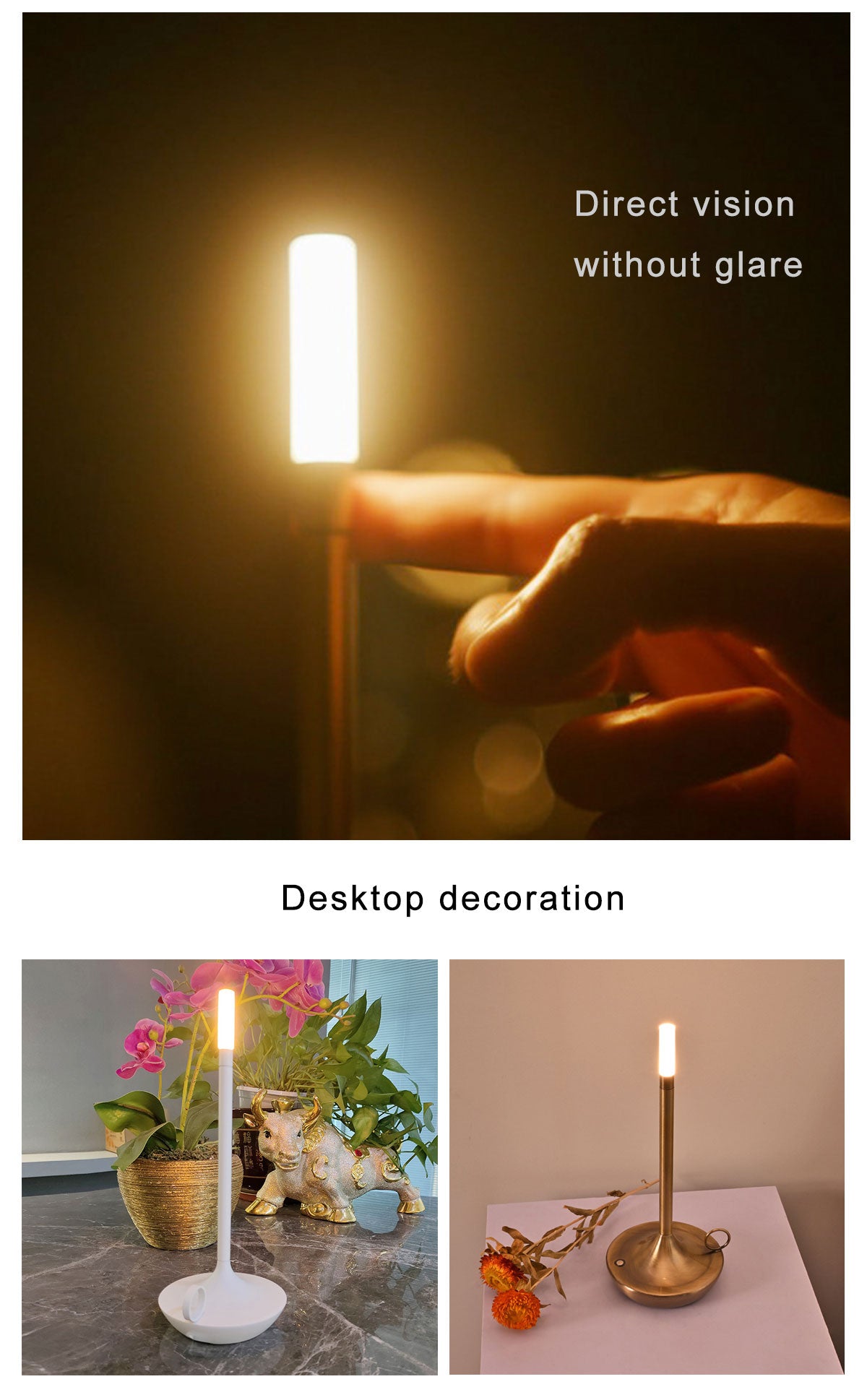 Portable LED Wick Table Lamp