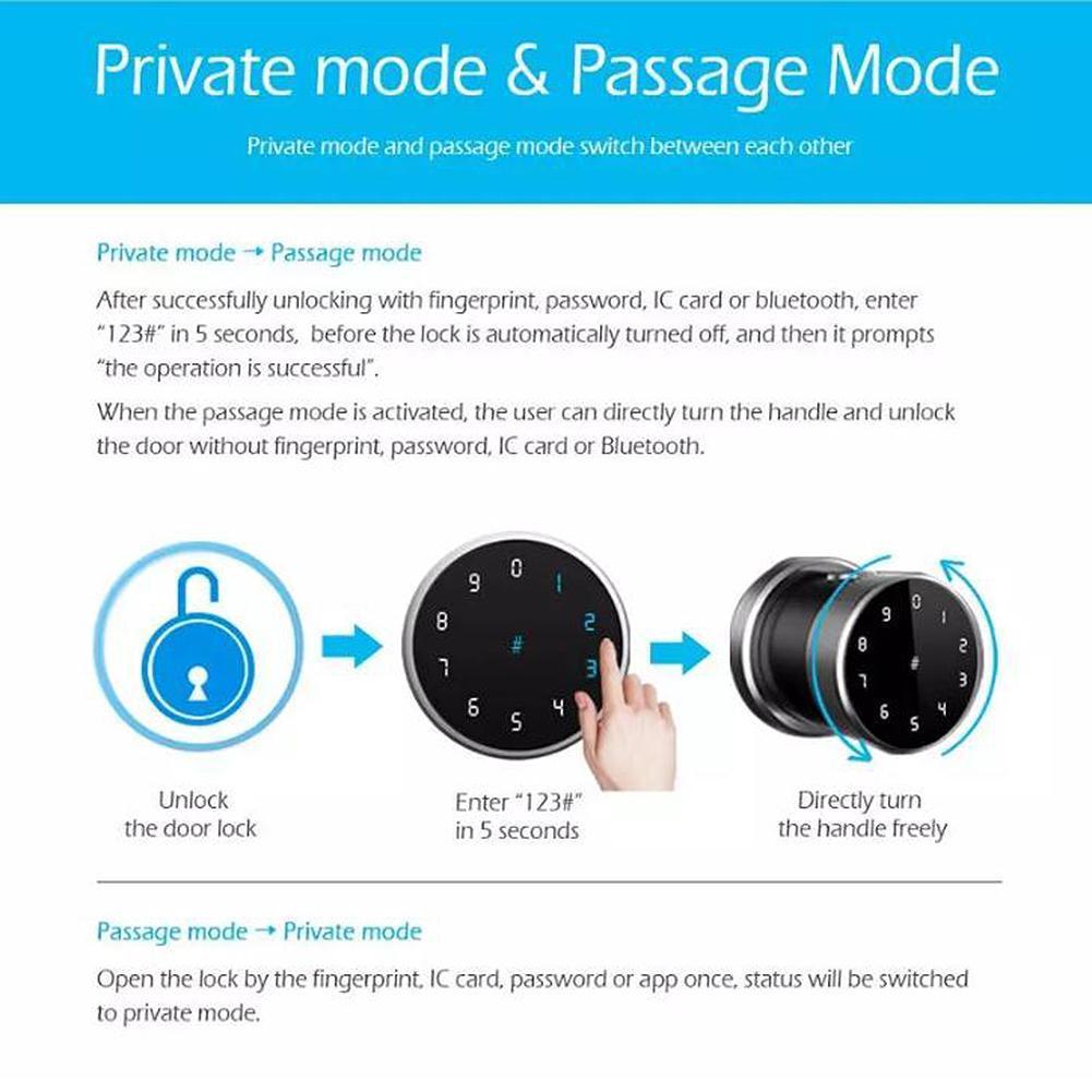 WiFi Fingerprint Password Smart Door Lock