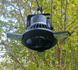 Outdoor Solar Camping Light with Fan