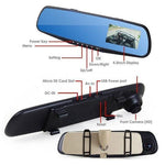 Dual Lens Dash Cam Vehicle Front Rear HD 1080 P Video Recorder