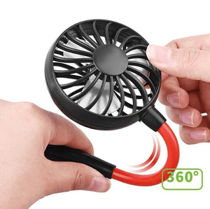 USB Portable Neck Fan - Rechargeable Neckband Cooler
