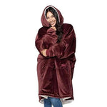 Winter Hooded Blanket with Pocket