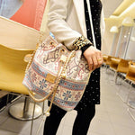 Ethnic Style Drawstring Bucket Bag