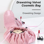 Drawstring Velvet Cosmetic Bag
