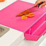 2-in-1 Foldable Cutting Board with Side Storage
