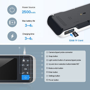 Digital Otoscope with 4.5 Inches Screen