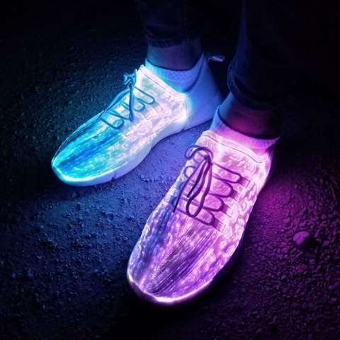 LED Light Up Shoes | White LT Wings | LED Fashion Sneakers – BTTF Products
