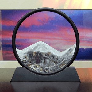 Round Moving Sand Art Glass Craft