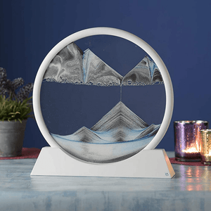 Round Moving Sand Art Glass Craft