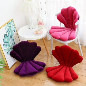 Luxurious Velvet Shell Seat Cushion