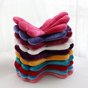 Luxurious Velvet Shell Seat Cushion