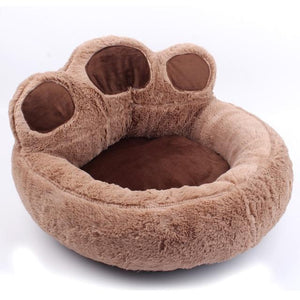 Paw Shaped Plush Pet Bed