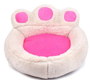 Paw Shaped Plush Pet Bed