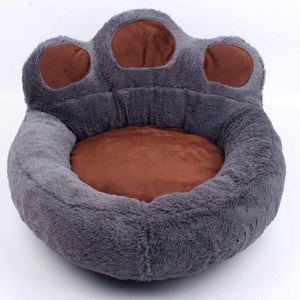 Paw Shaped Plush Pet Bed