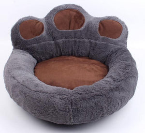 Paw Shaped Plush Pet Bed