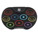 Portable Digital Drum Set - 9 Pads Roll up Silicone Electric Drum Kit Set