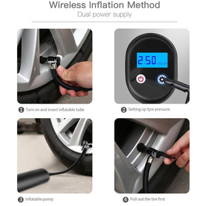 Wireless Portable Electric Air Pump Tire Inflator