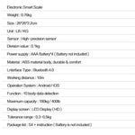 Bluetooth Digital Body Scale