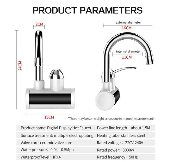 Instant Tankless Electric Water Heater Faucet