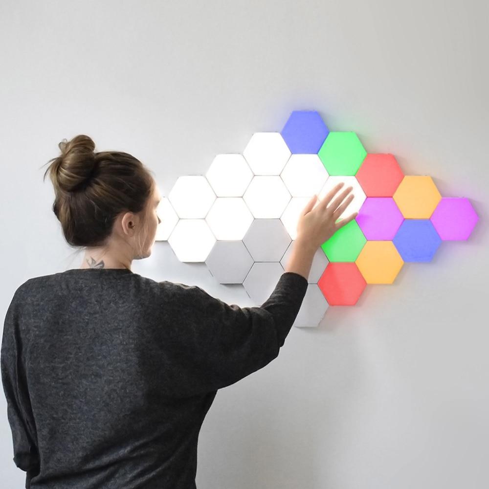 Hexagonal Modular Touch Lamp