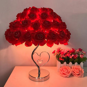 European Style Rose Bouquet Table Lamp